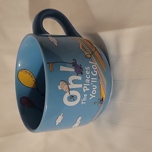 Dr. Seuss "Oh The Places You'll Go" Large Coffee Tea Mug Cup Blue 22 Oz, 2017